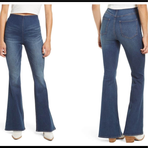 NWT👖Tinseltown High Waist Flare Pull-On Jeans. - Picture 4 of 4